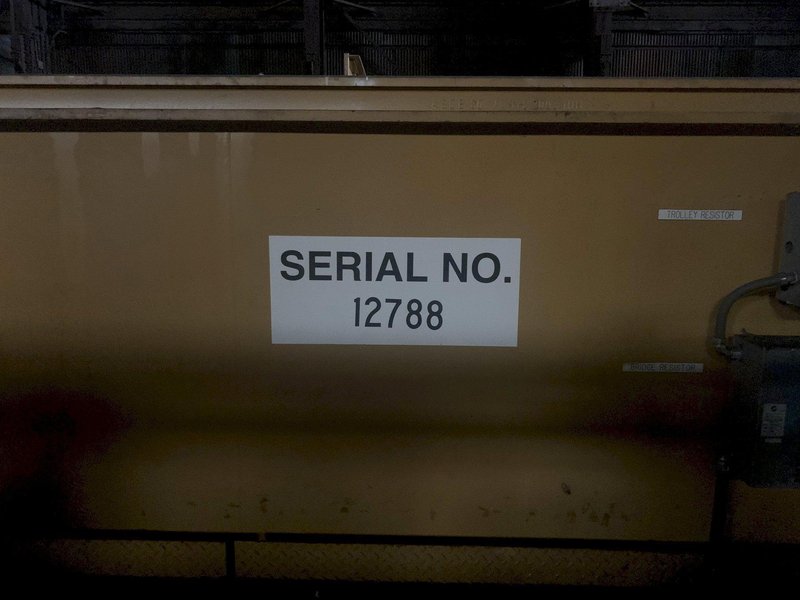 70 TON X 74'9" WHITING 8 WHEEL OVERHEAD BRIDGE CRANE WITH 35 TON AUXILIARY: STOCK 13212