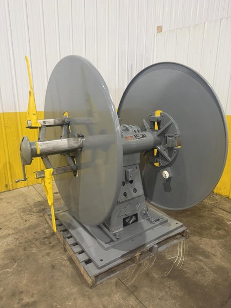 4,000 LBS x 12" x 60" LITTELL MODEL #40-12 DOUBLE END AUTO CENTERING UNCOILER COIL REEL: YOBRO #24308