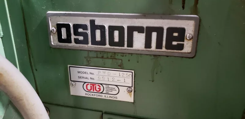 50 Gallon PWD-1250 Osborne Inline Parts Washer