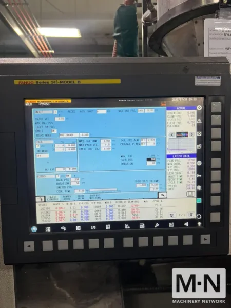 275 TON 14.6 OZ MILACRON MODEL ROBOSHOT S2000I-275B ELECTRIC INJECTION MOLDING MACHINE MFG 2015