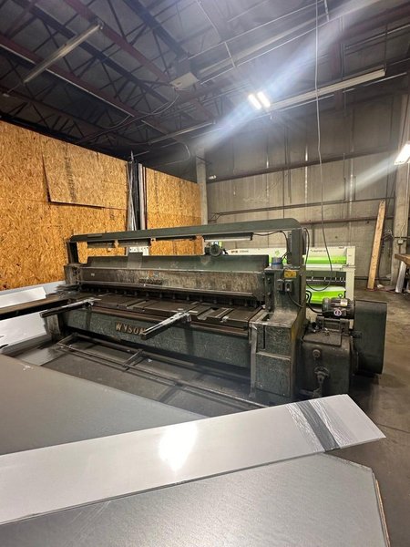 10 Gauge x 10′ Wysong 1010 Shear, 1956 – Backgauge