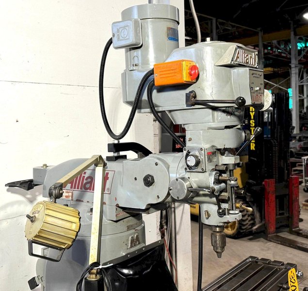 Alliant Vertical Mill 949-3V, 9" x 49" P.F. Tbl., DRO, 3 HP, Nice