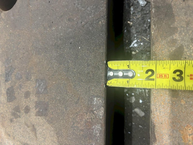 77" X 226" X 13-3/4" HIGH T-SLOTTED FLOOR LAYOUT PLATE: STOCK #11259