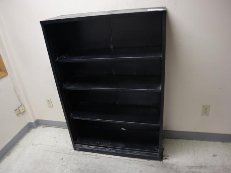 Metal Book Case with 4 Shelves- Auction Item