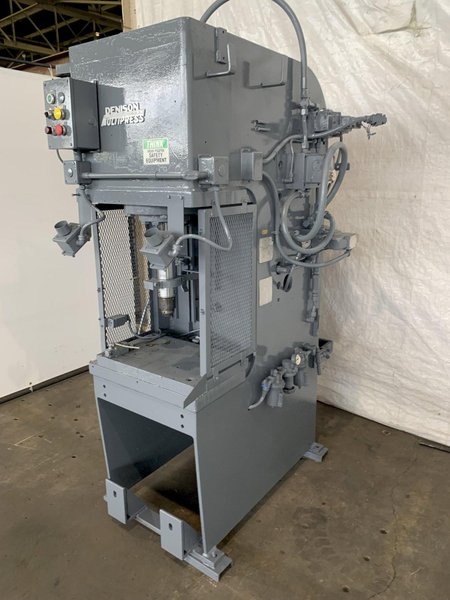 20 TON DENISON MULTIPRESS FH20 C-FRAME HYDRAULIC PRESS. STOCK # 0745022