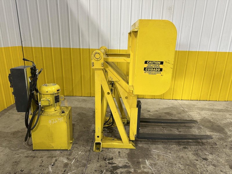48&quot; HYDRAULIC PALLET INVERTER / FLIPPER / UPENDER MACHINE: STOCK #22798