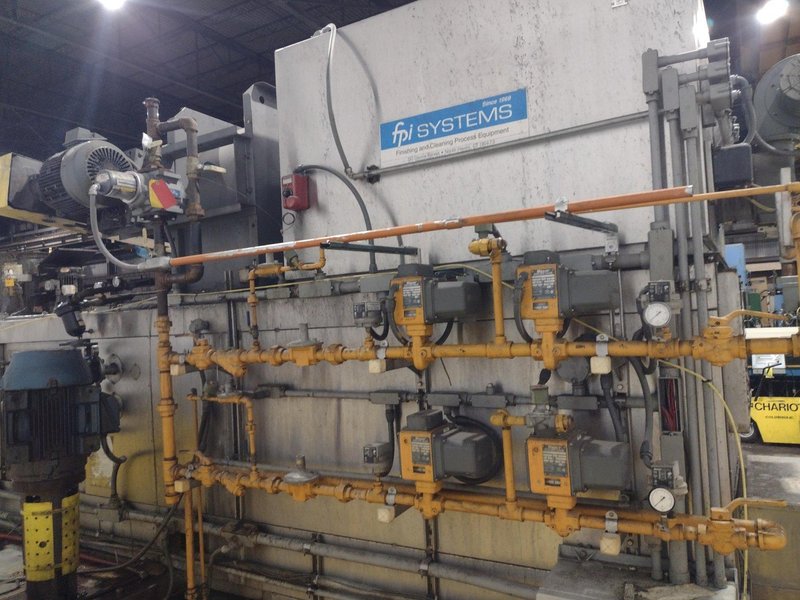 24" WIDE FPI SYSTEMS MODEL #CBW-24 STAINLESS STEEL CONVEYOR TYPER PASS-THROUGH PARTS WASHER: YOBRO #25173