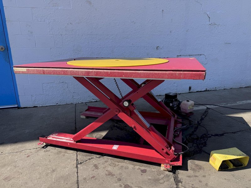1,950 LB. SOUTHWORTH ELECTRIC SCISSOR LIFT TABLE: STOCK #80986