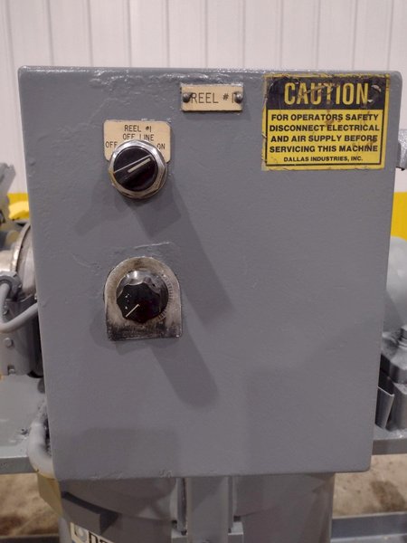 6,000 LBS X 18&quot; DALLAS MODEL #DDCR-1860 PULL OFF DOUBLE END COIL REEL UNCOILER: STOCK #22331