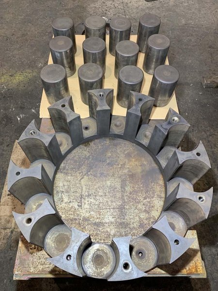 FENN 6F 4 DIE ROTARY SWAGING MACHINE, CAPACITY 4.5&quot; TUBING, 2.250&quot; SOLIDS, Stock #14500