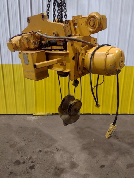 5 TON YALE MODEL #BE050X026L15S CABLE HOIST WITH POWER TROLLEY: STOCK #25557