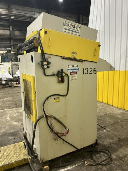 8,000 LBS X 24" X .125" DALLAS UNCOILER COIL REEL, MOTORIZED STRAIGHTENER - FEED LINE: YOBRO #24808