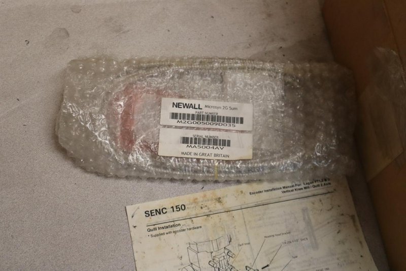 Newall Topaz 2-Axis Digital Readout with COntrol Box, Cables, reader Heads, X and Y Scales for Mill, with Mitutoyo Quill Scale - Auction Item