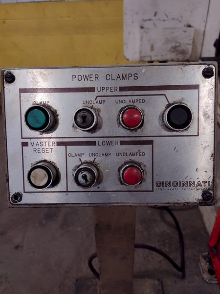 110 TON CINCINNATI MODEL #110 OBS HYDRAULIC C-FRAME PRESS, 10&quot; STROKE: STOCK 15962