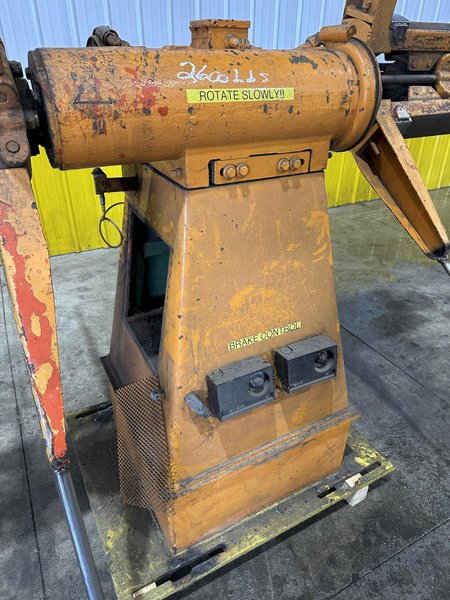 2500 LBS X 12&quot; COOPER WEYMOUTH DOUBLE END PULL-OFF COIL REEL UNCOILER: STOCK #22619