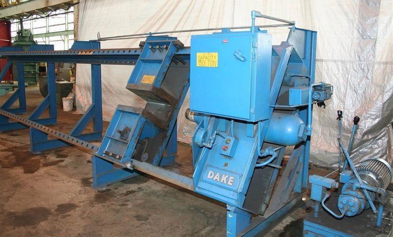 150 TON X 20' DAKE HORIZONTAL INCLINED WHEEL PRESS: STOCK #56640
