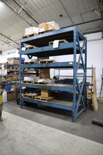 Pallet Racking 6 Shelves - NO CONTENTS 102&quot; x 48&quot; x 121&quot;H- Auction Item
