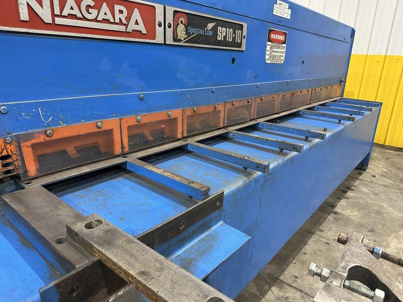 10&#039; X 10 GAUGE NIAGARA MODEL #SPARTAN SP10-10 HYDRAULIC SHEAR: STOCK #22633