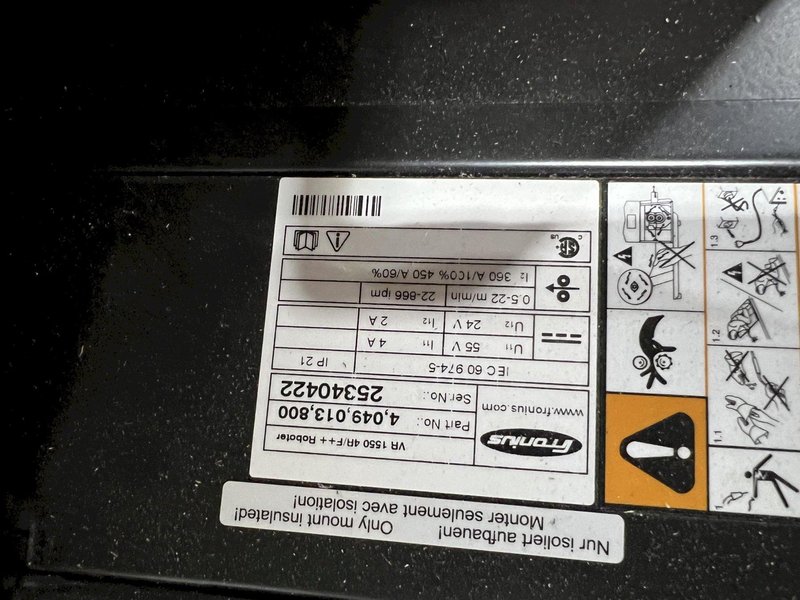 82&quot; X 212&quot; X 5,500 LBS AMET / FRONIUIS MODEL #GMAW CIRCUMFERENTIAL WELDING LATHE: STOCK #18537