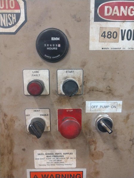 5 CUBIC FOOT ROTO-FINISH MODEL #ER-405D-00-A30 &quot;SPIRATRON&quot; VIBRATORY BOWL FINISHER: STOCK #13508