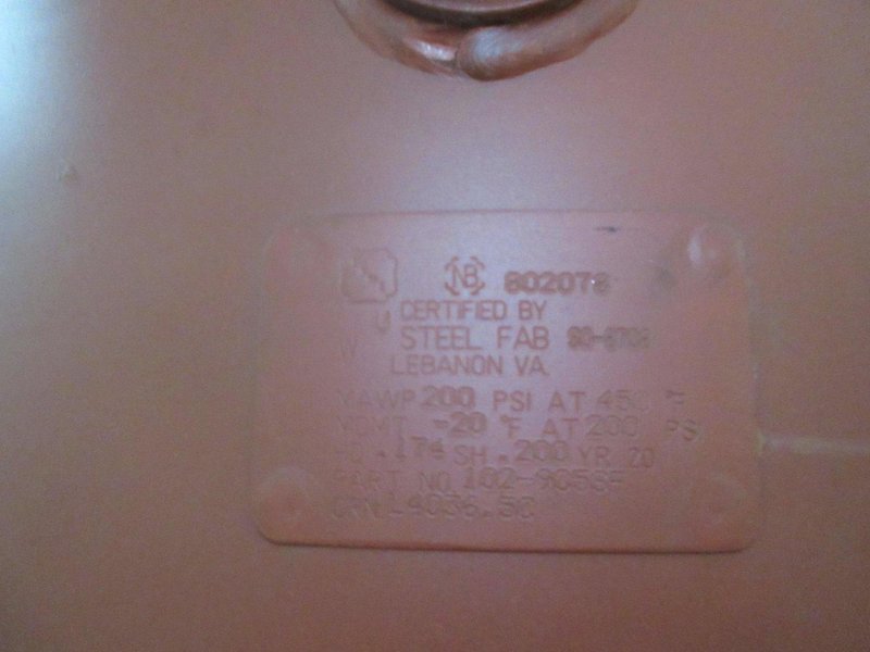 Upright Air Tank, 240 Gallon - Auction Item