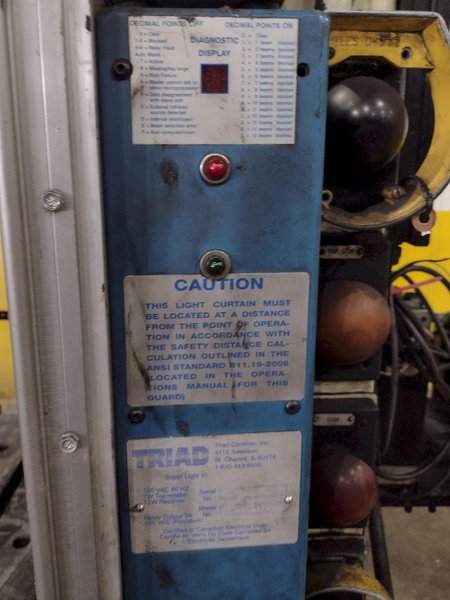 125 TON MINSTER MODEL #S2-125-48-36 SSDC PRESS, 10" STROKE: YOBRO #25090