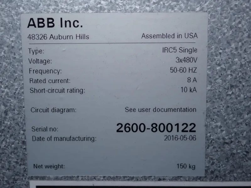 ABB ROBOT  -  IRB 2600
