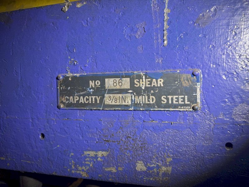 40,000 LB X 60" X .250" CINCINATI ROWE NIAGARA CUT THE LENGTH LINE: YOBRO #25987