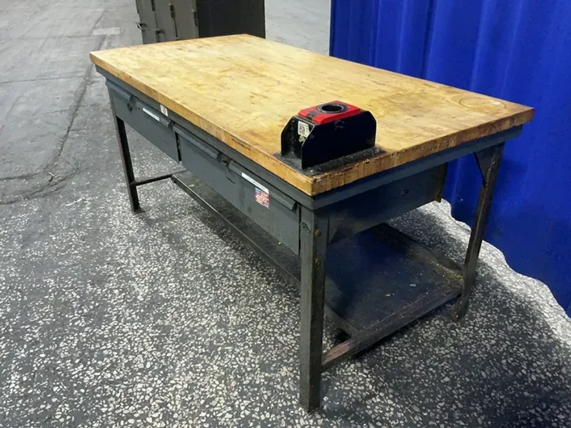 STRONG HOLD 36” X 72” / 2 DRAWERS WORKBENCH