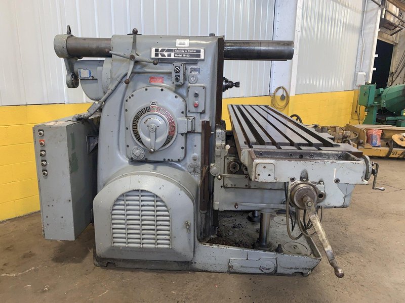 50 HP KEARNEY &amp; TRECKER MODEL #550TF-20 HORIZONTAL MILL : STOCK #12200