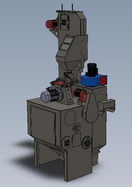 5 Cubic Foot Rubber Belt Tumble Blast System