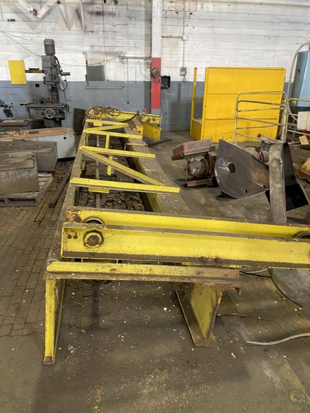 5 TON x 26' SPAN SHAW BOX SINGLE GIRDER UNDER RUNNING CRANE BRIDGE. STOCK #0316722