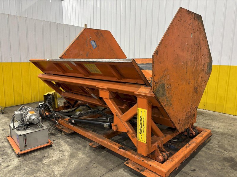 50&quot; x 70 -&gt; 118&quot; CHERRYS MODEL #PSR-118VB PALLET INVERTER, FLIPPER, ROLLOVER MACHINE: STOCK #23223