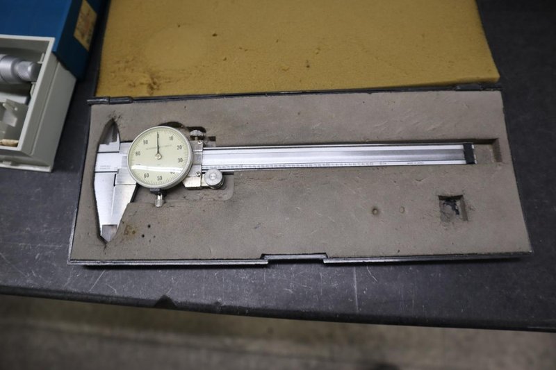 Assorted Inspection Tools, Dial Calipers, Dial Indicator, Depth Micrometer, 1" Micrometer, Bore Micrometer- Auction Item