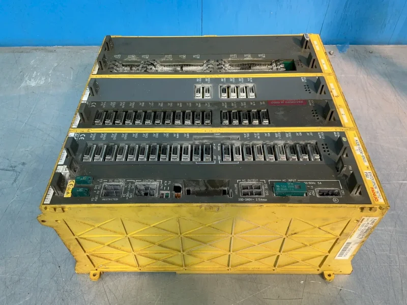 FANUC PLC CHASSIS W/MODULES  -  A16B-2201-0856