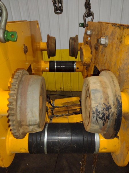 10 TON HARRINGTON MODEL #SHB100 CHAIN HOIST &amp; TROLLY: YOBRO #25079