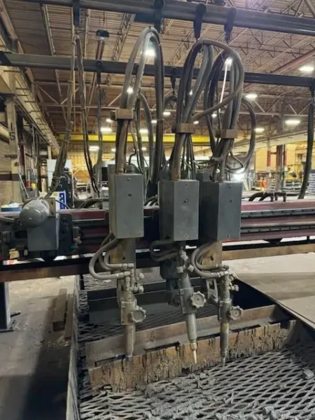 USED MG MESSER 10' X 20' CNC OXY FUEL CUTTING SYSTEM, Year: 1992