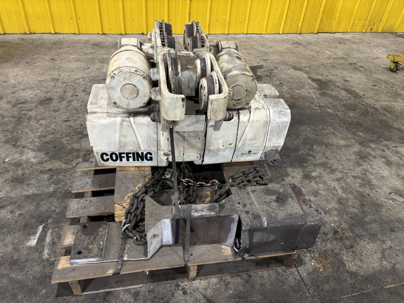 5 TON COFFING ELECTRIC CHAIN HOIST WITH POWERED TROLLEY: STOCK #22809