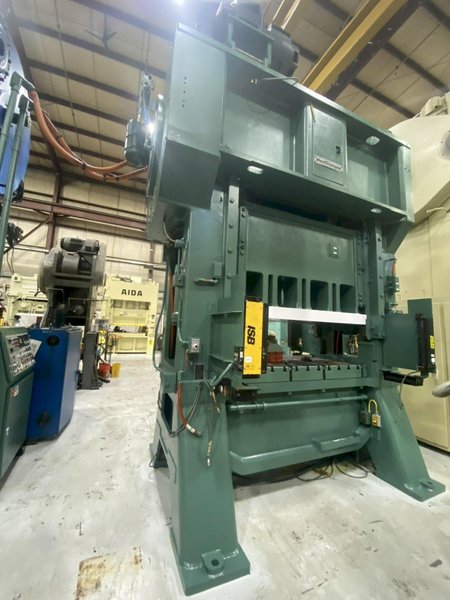 250 Ton MINSTER E2-250-72-36 Hevi-Stamper Straight Side Mechanical Metal Stamping Press, New 1988
