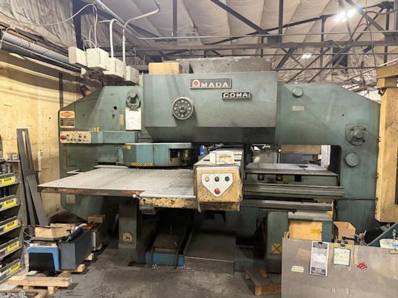 50 Ton Amada COMA-50-072 CNC Turret Punch Press, 1983 – Tooling Included
