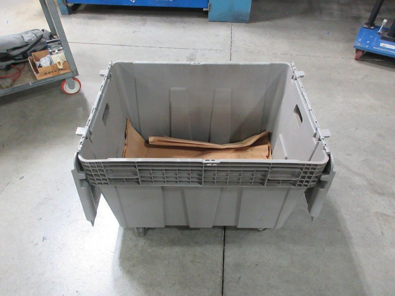 Plastic Rolling Storage Tote- Auction Item