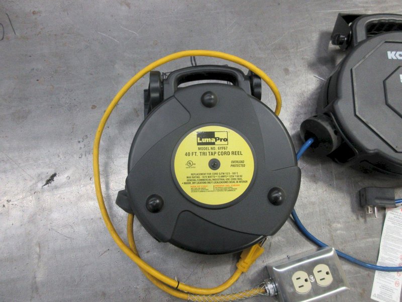 Wall Mountable Power Cord Reels (2)- Auction Item