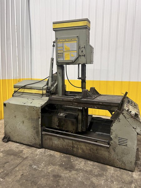 18" X 20" HYD-MECH MODEL #V-18 SEMI-AUTOMATIC VERTICAL BANDSAW: YOBRO #24580