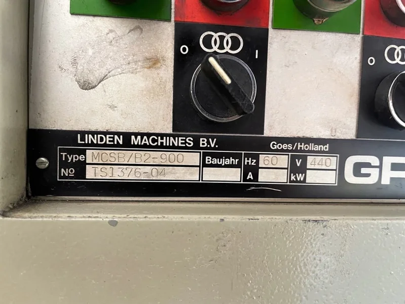 36” GRINDINGMASTER MCSB/B2-900 (3) Head Timesaver Sander #6613