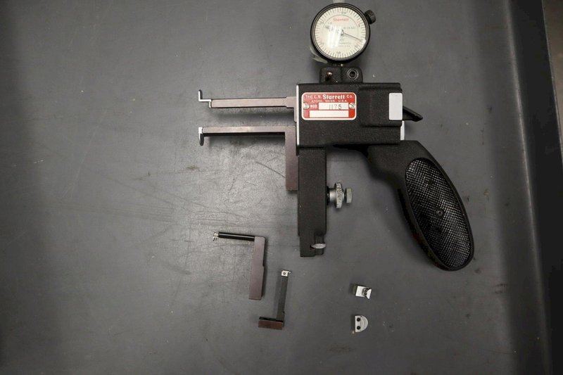 Starrett 1175 Dial Indicator Groove Gage, .375-6" Range, .0005" Graduation, In Wood Case- Auction Item