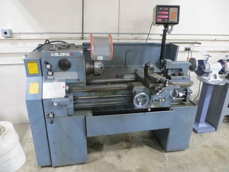 LeBlond Regal 15&quot; x 32&quot; Engine Lathe with Wizard Lathe Series 2-Axis DRO, 8&quot; 3-Jaw Chuck, 2-1/4&quot; Spindle Bore, Taper Attachment- Auction Item