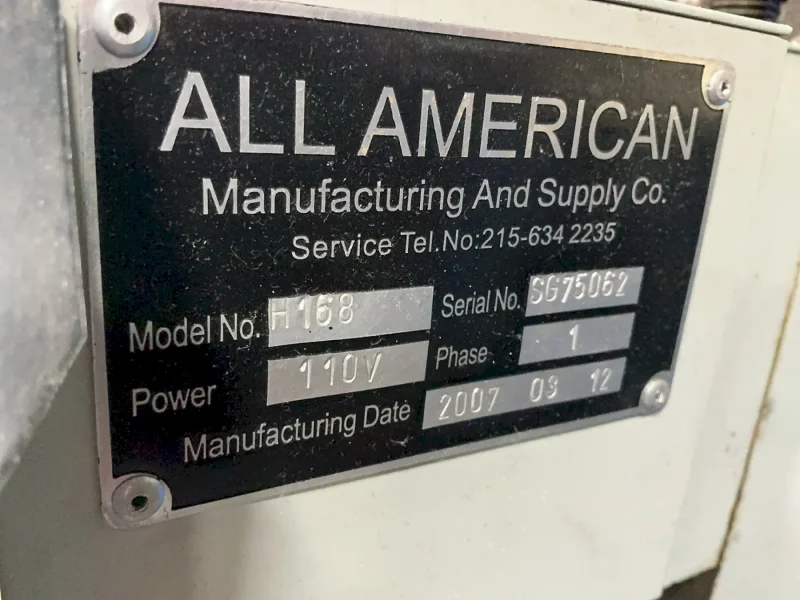 ALL AMERICAN HOT STAMPING MACHINE   -  H168