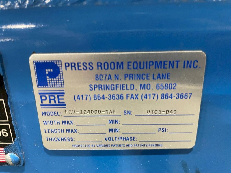 Press Room Equipment Double End Pull Off Coil Reel Uncoiler 4,000 lb x 12" Wide Capacity