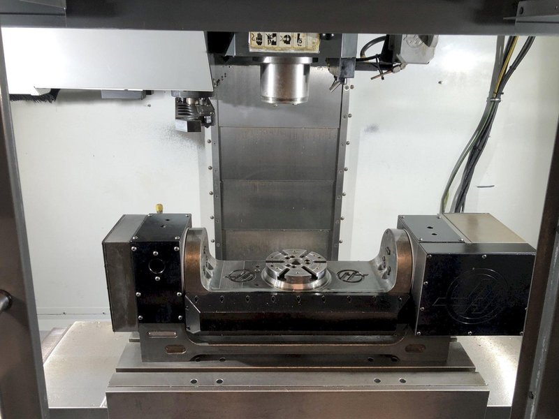 Haas VF-2TR VMC 2011 Haas TR160 5th Axis Rotary Table Coolant Tank, Chip Auger
