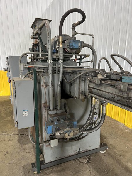 12&quot; X 12&quot; LOGEMANN MODEL #1212 HYDRAULIC SCRAP METAL BALER / BRIQUETTER: STOCK #11504